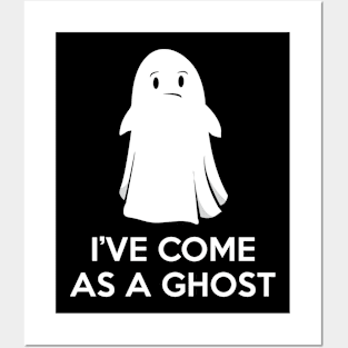 I've Come As A Ghost Funny Simple Halloween T-Shirt Posters and Art